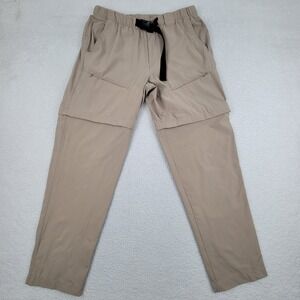 Eddie Bauer Pants Mens Large Convertible Zip Off Hiking Outdoor Stretch Pockets